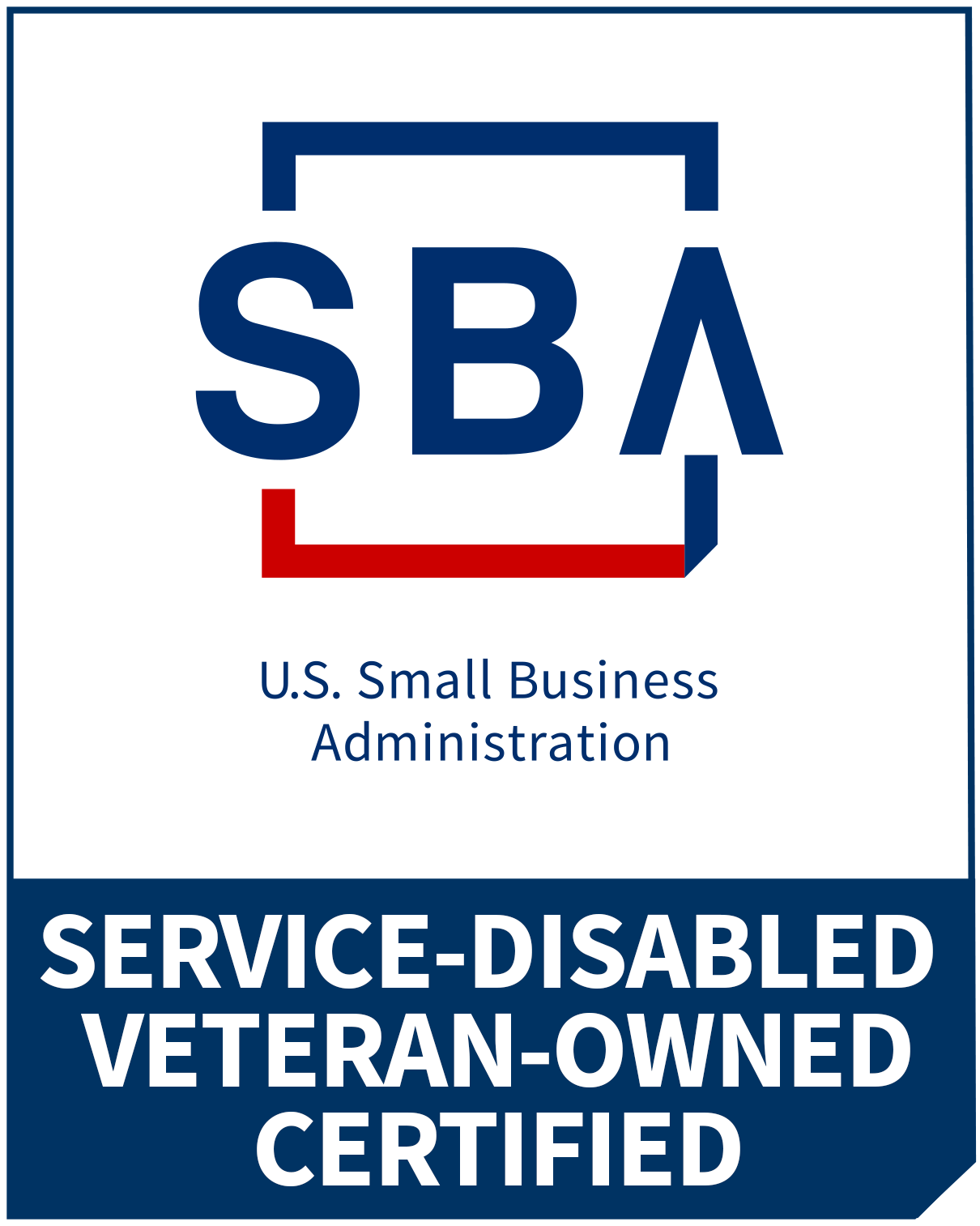 SBA Service-Disabled Veteran-Owned Certified seal